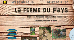 Desktop Screenshot of lafermedufays.fr