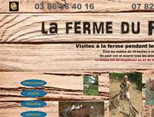 Tablet Screenshot of lafermedufays.fr